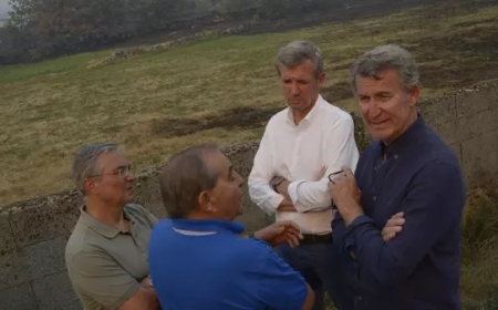 20 años de política de Feijóo con el fuego: de la foto falsa de la Nasa a las “muertes del bipartito” y las “tramas incendiarias”