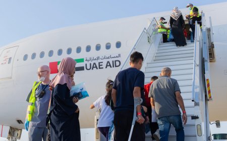 Siguiendo las directrices del presidente, EAU realizan evacuación médica urgente de pacientes y familiares desde Gaza