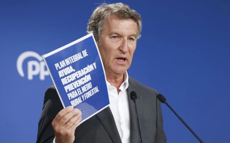 Feijóo propone un plan contra incendios que incluya un «registro nacional de pirómanos»