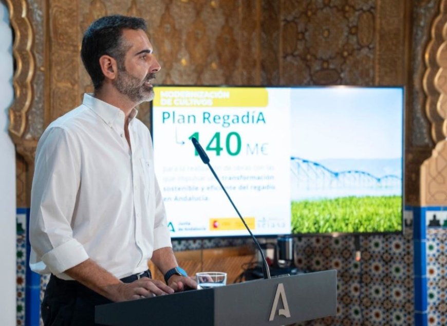 El Plan RegadíA permitirá a los agricultores andaluces modernizar sus infraestructuras con una dotación de 140 millones de euros