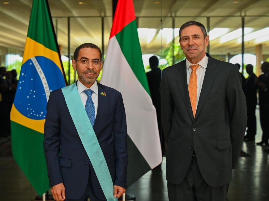 Brasil concede al embajador de Emiratos su máxima condecoración