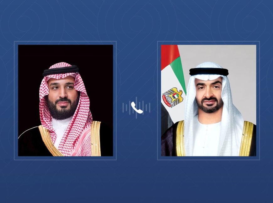 El presidente de Emiratos y el príncipe heredero saudí abordan las relaciones fraternales y los esfuerzos para afrontar retos regionales en una conversación telefónica