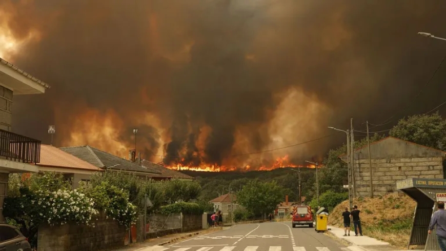 El incendio de Chandrexa de Queixa ya es el más grande de la historia de Galicia