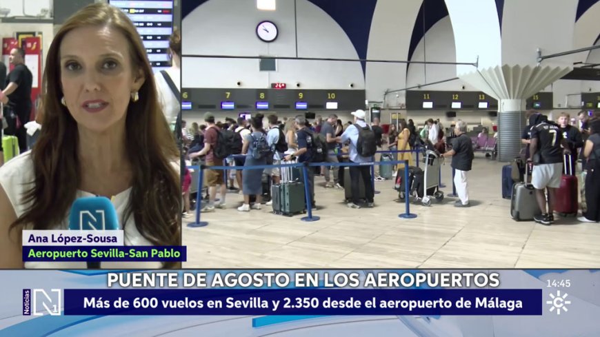Máxima actividad en los aeropuertos andaluces con el cambio de quincena