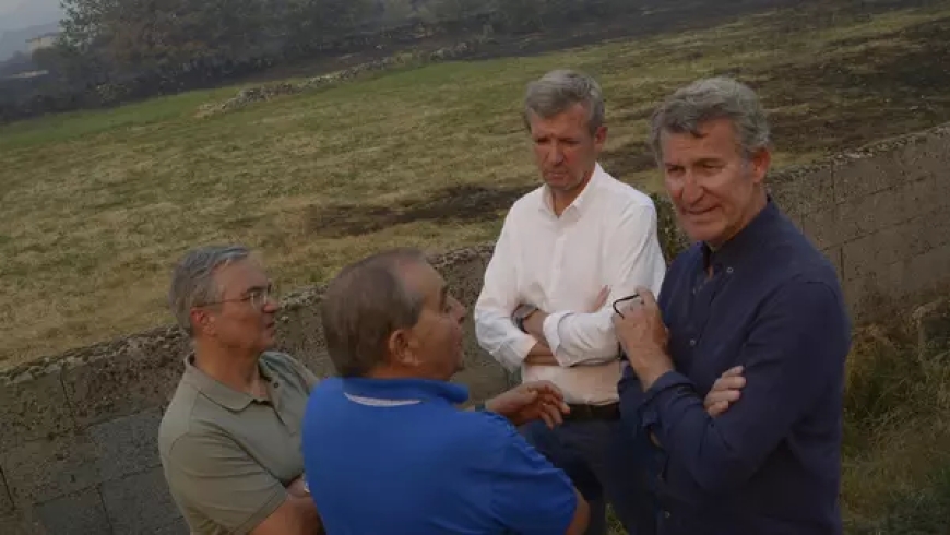 20 años de política de Feijóo con el fuego: de la foto falsa de la Nasa a las “muertes del bipartito” y las “tramas incendiarias”