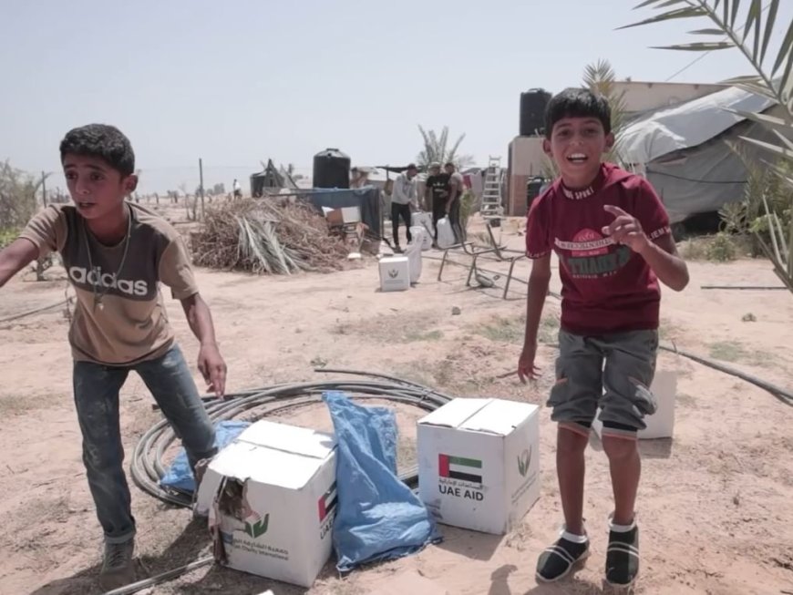 Emiratos realiza el 75º lanzamiento aéreo de ayuda sobre la Franja de Gaza