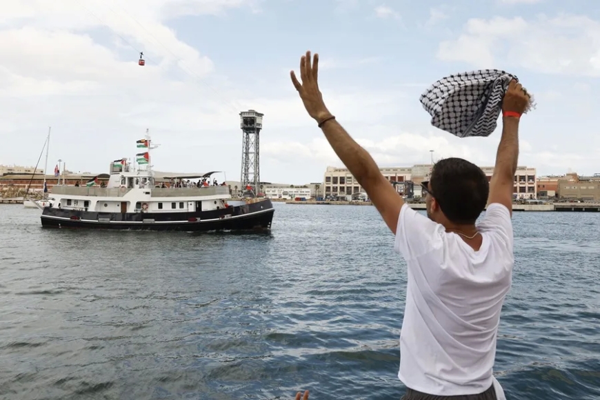 La flotilla de la libertad regresa a Barcelona por el mal tiempo y estudia cuándo volver a partir a Gaza