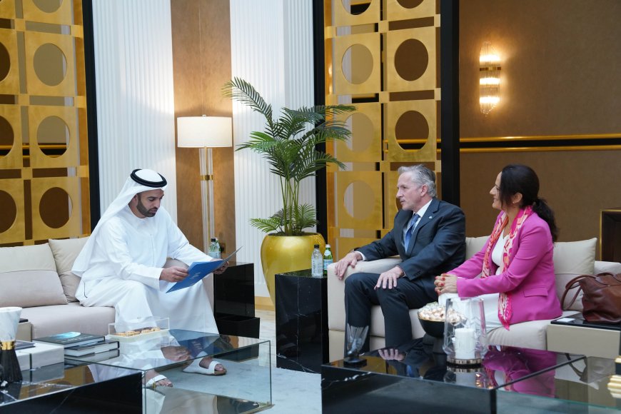 El príncipe heredero de Ras al Khaimah recibe al representante del Programa Mundial de Alimentos para el Golfo