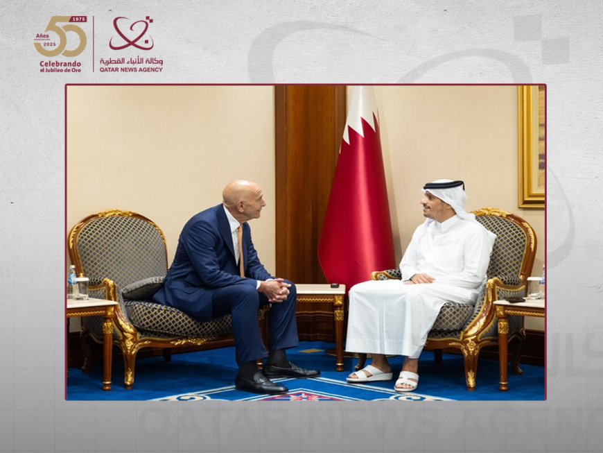 El primer ministro y ministro de Relaciones Exteriores recibe al enviado especial de Estados Unidos para Siria