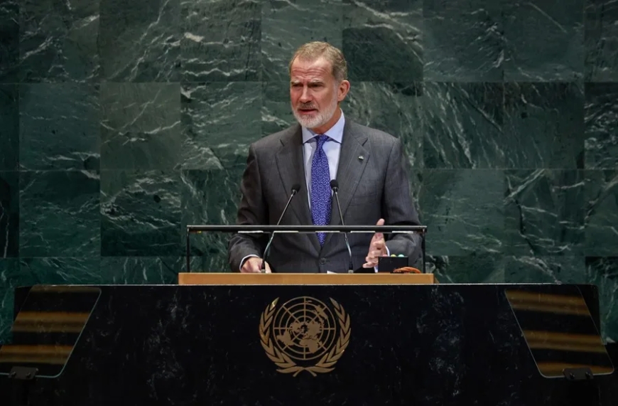 Felipe VI defiende la labor de la ONU ante las críticas y exige detener la «masacre» en Gaza