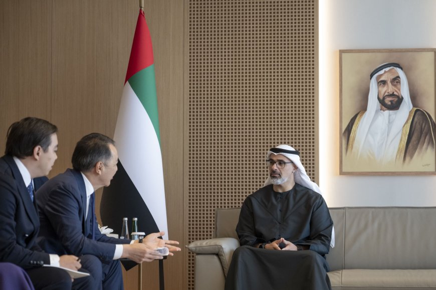 Khaled bin Mohamed bin Zayed se reúne con el presidente de la Comisión Económica Euroasiática