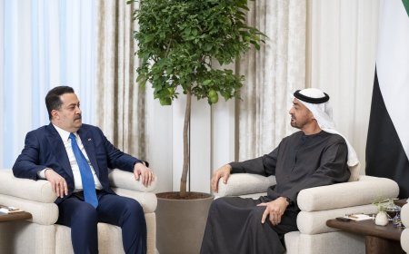 El presidente de Emiratos y el primer ministro iraquí abordan las relaciones bilaterales y la situación regional