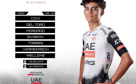 UAE Team Emirates-XRG anuncia sus equipos para el tramo final de la temporada