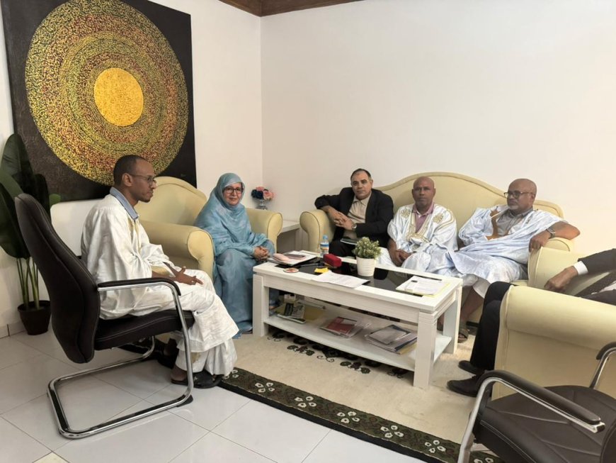 La delegación de la Fundación Mensaje de Paz en Mauritania se reúne con la ministra Dra. Muehla Mint Ahmed