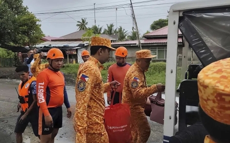 El supertifón Fung-wong toca tierra en la isla de Luzón, en el norte de Filipinas