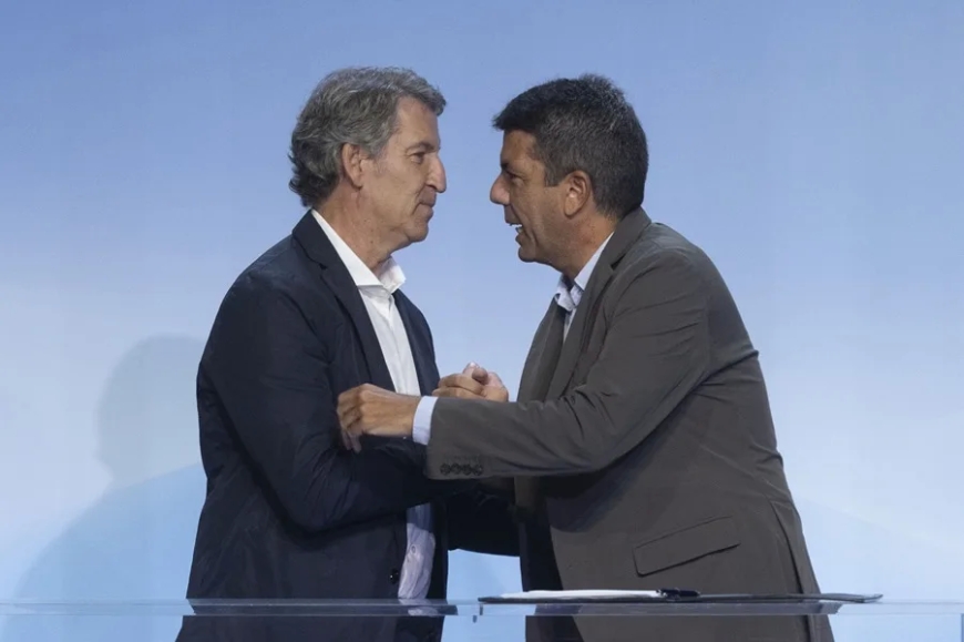 Feijóo y Mazón hablarán hoy sobre el «contexto político» de la Comunidad Valenciana