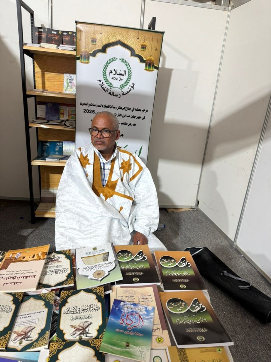 Afluencia sin precedentes al pabellón de la “Fundación Mensaje de Paz” en el Festival Madáin del Patrimonio en Uadán