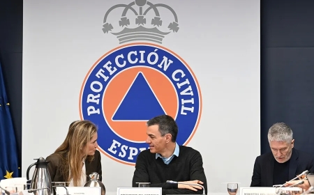 Sánchez preside la reunión para la valoración de riesgos provocados por las borrascas