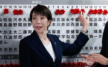 La conservadora Takaichi se posiciona como ganadora en Japón y amplía su mayoría, según los sondeos