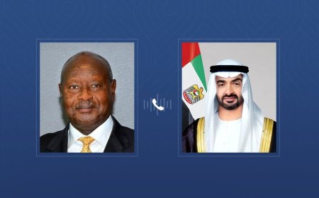 Mohamed bin Zayed y el presidente de Uganda abordan el refuerzo de las relaciones bilaterales