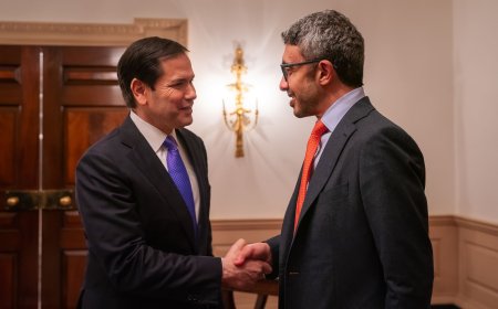 Abdullah bin Zayed y Marco Rubio abordan en Washington la relación estratégica y la situación regional