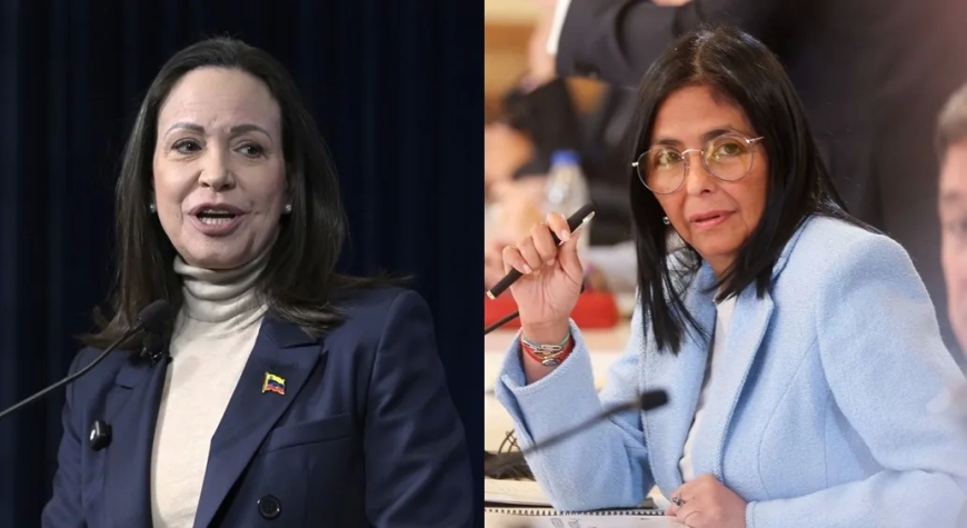 Delcy Rodríguez dice que María Corina Machado tendrá que «responder ante Venezuela» si regresa al país