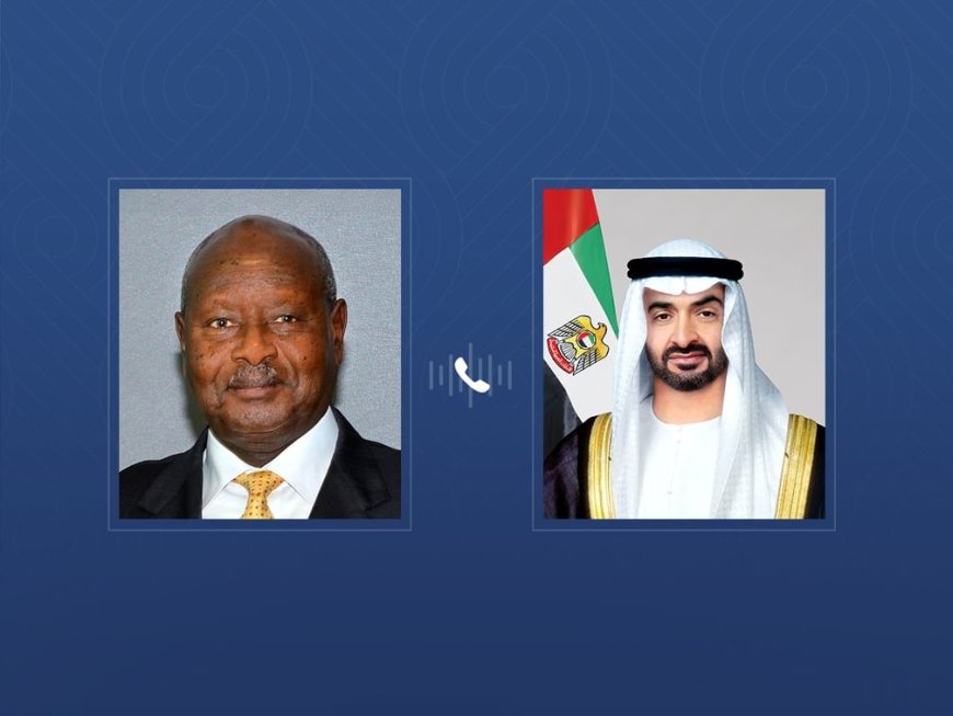 Mohamed bin Zayed y el presidente de Uganda abordan el refuerzo de las relaciones bilaterales