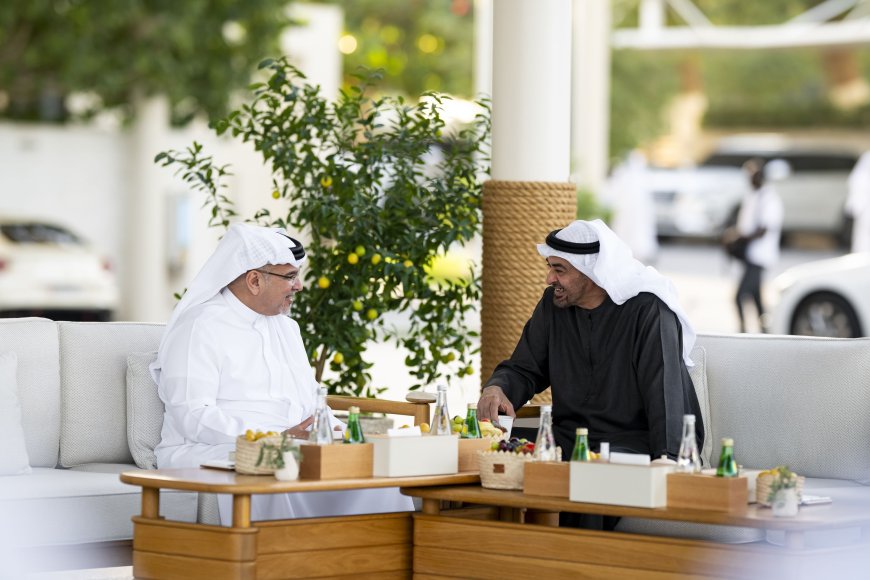 Mohamed bin Zayed recibe al príncipe heredero de Baréin en Abu Dabi