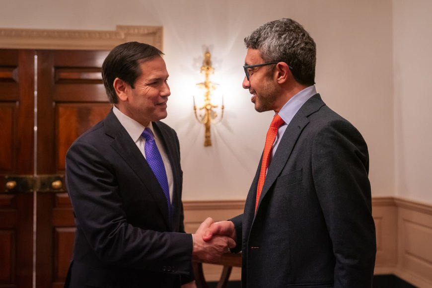 Abdullah bin Zayed y Marco Rubio abordan en Washington la relación estratégica y la situación regional