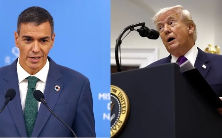 Trump llama a España «perdedora» y dice que el Gobierno de Sánchez «no trabaja en equipo»