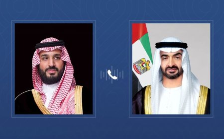 El presidente de Emiratos Árabes Unidos recibe una llamada del príncipe heredero saudí para abordar la evolución regional y sus repercusiones en la seguridad y la estabilidad