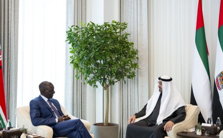 El presidente de Emiratos se reúne con su homólogo de Kenia para abordar cooperación y situación regional