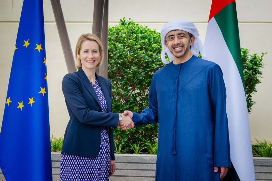 Abdullah bin Zayed recibe a Kaja Kallas y aborda las relaciones estratégicas entre los EAU y la UE y la situación regional