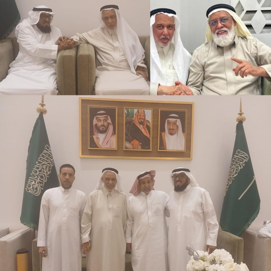 El director de la oficina de la Fundación "Resala Al-Salam" en Arabia Saudita se reúne con escritores, intelectuales y poetas saudíes