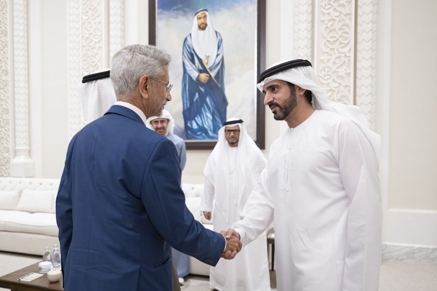 El presidente de los EAU recibe al ministro de Exteriores de la India