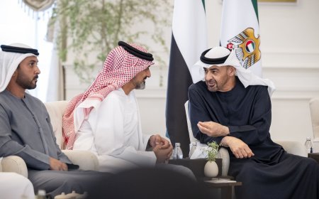 El presidente de EAU recibe al príncipe heredero de Ajmán