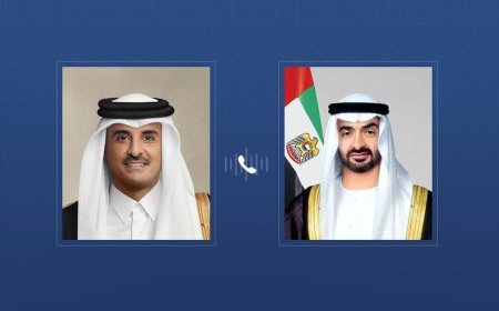 El presidente de EAU y el emir de Qatar abordan las relaciones bilaterales y la situación regional en una llamada telefónica