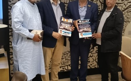 Delegación de la Fundación Mensaje Global de Paz en Túnez se reúne con el presidente de la Fundación "Dama de la Tierra" de Jerusalén para impulsar la cooperación intelectual