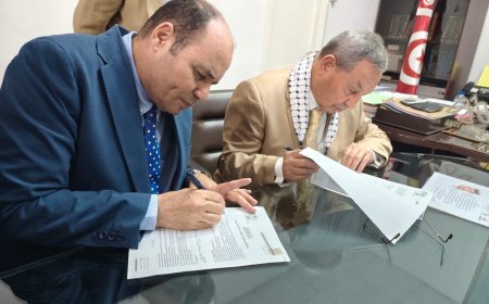 Protocolo de cooperación entre Mensaje de Paz, el Centro del Árabe y la Organización Tunisina para la Educación y la Familia