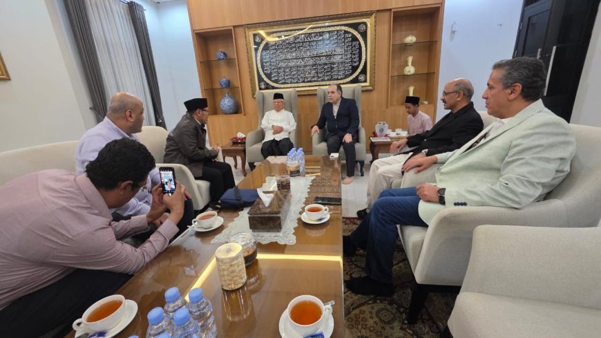 El Jeque Ma'ruf Amin, 13º vicepresidente de la República de Indonesia, recibe a la delegación de la Fundación "Mensaje de Paz" | Fotos