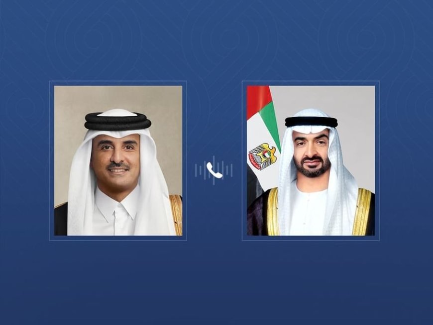 El presidente de EAU y el emir de Qatar abordan las relaciones bilaterales y la situación regional en una llamada telefónica