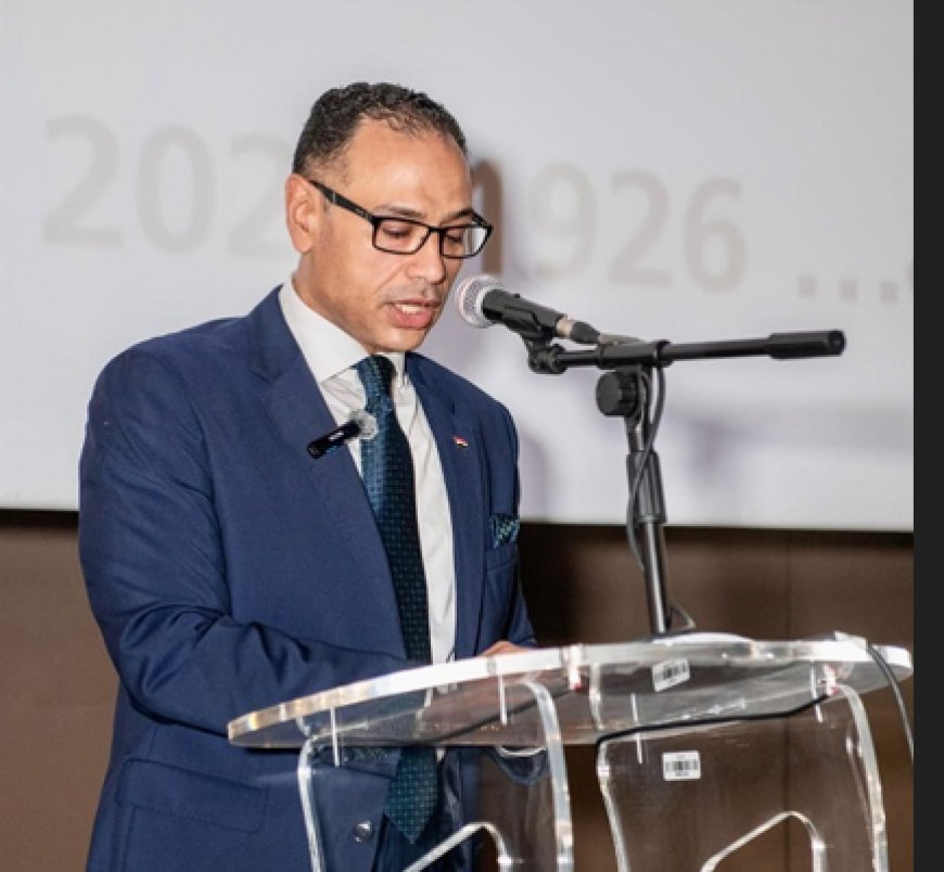 El embajador de Egipto en Túnez recibe a una delegación de la "Fundación Mensaje Global de la Paz" y del Centro Árabe de Investigación