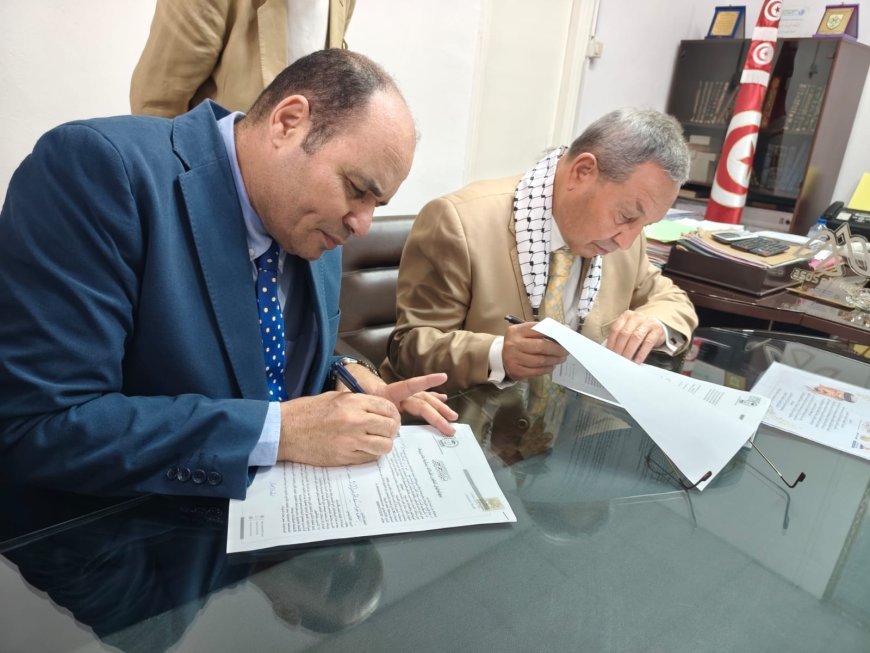 Protocolo de cooperación entre Mensaje de Paz, el Centro del Árabe y la Organización Tunisina para la Educación y la Familia