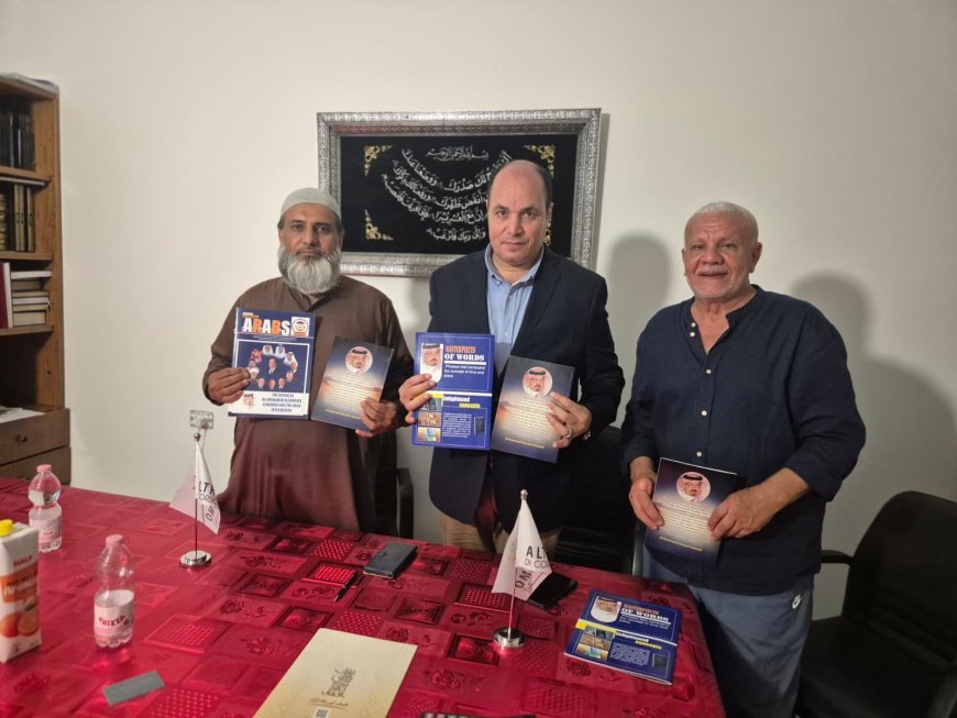 "Mensaje de Paz" e "Izar" en Milán acuerdan difundir las obras de Al-Shurafa Al-Hammadi en Italia